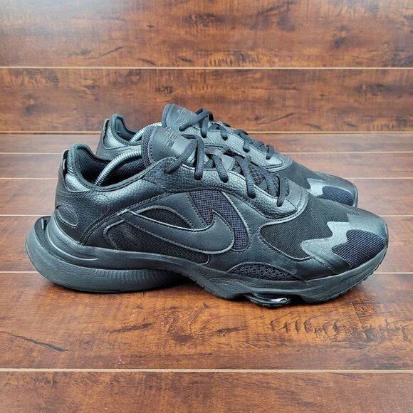Nike Air Zoom Division Triple Black Athletic Running Shoes Sneakers Mens Size 12 - Picture 1 of 9